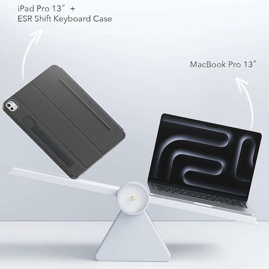 ESR Shift Magnetic Flip Cover mit Tastatur Grau für iPad Pro 11 (2024) iPad Pro 11 (2025)