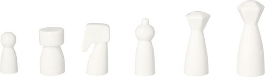 Raeder Wooden Chess Pawns Gold / White 6cm