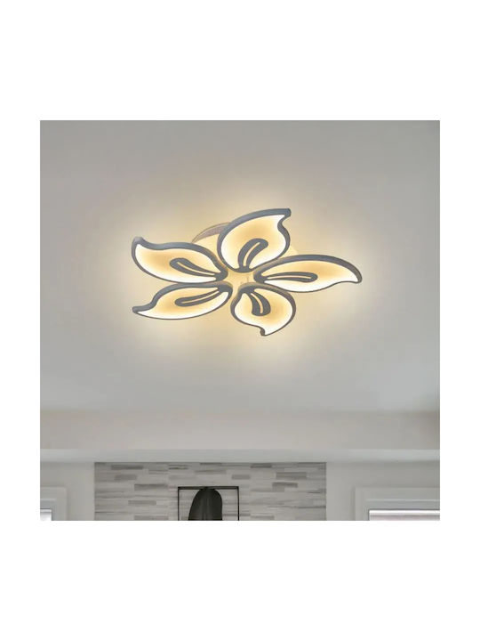 Alista Home Πλαφονιέρα Οροφής Λευκή με Ενσωματωμένο LED και Τηλεχειριστήριο
