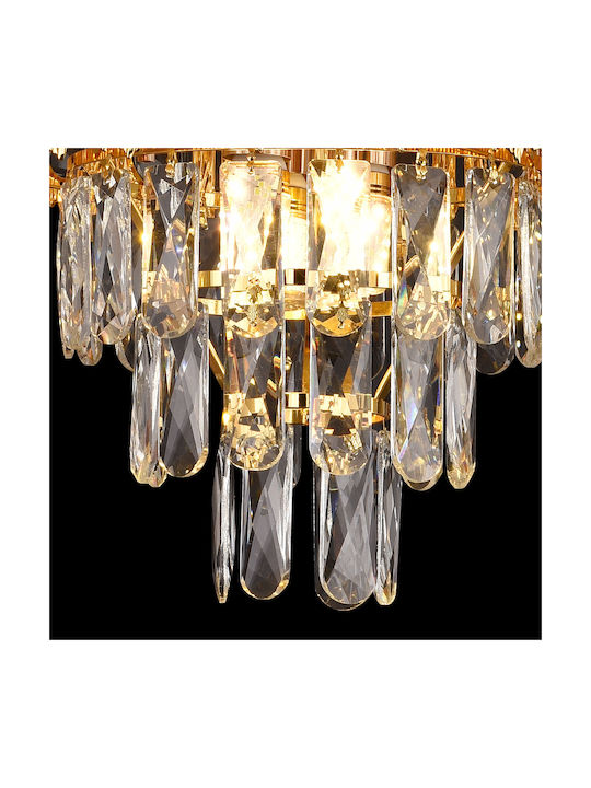 Alista Home Candelabru Ø30cm cu Cristale Auriu AT1CT-IM1P-HT2L-CC912/300GD