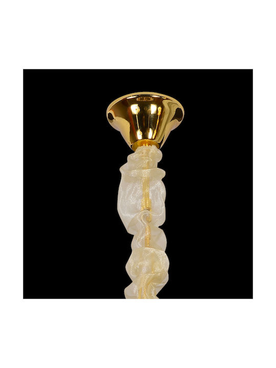 Alista Home Candelabru 6xE14 Ø40cm cu Cristale Auriu AT1CT-IM1P-HT2L-CC8052/400GD