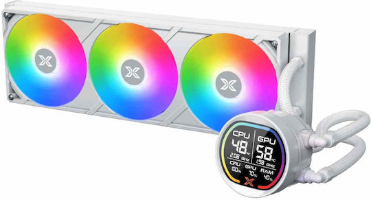 Xigmatek LK Pro 360 Digital Arctic Υδρόψυξη AIO CPU με 3 Ανεμιστήρες 120mm και ARGB Φωτισμό Λευκή