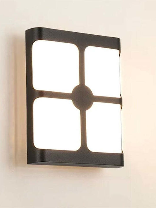 Alista Home Lumină de exterior montată pe perete LED 18W cu Alb Rece Lumină