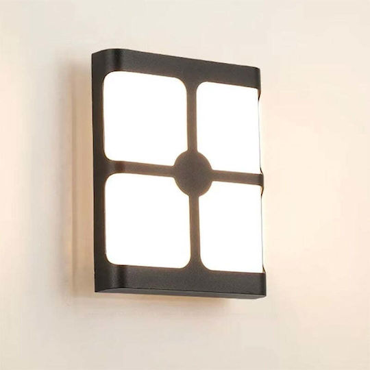 Alista Home Lumină de Exterior Montată pe Perete LED 18W 6000K Alista Home Lumină de Exterior Montată pe Perete LED 18W 6000K