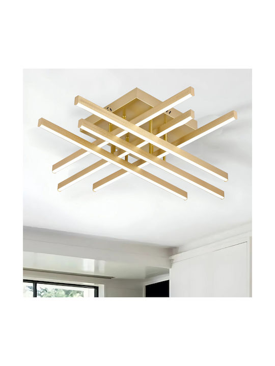 Alista Home Plafonieră de Tavan Aurie cu LED Integrat