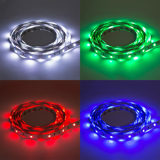 Alista Home Bandă LED 12V RGB Lumină 5m Tip SMD5050 cu Telecomandă