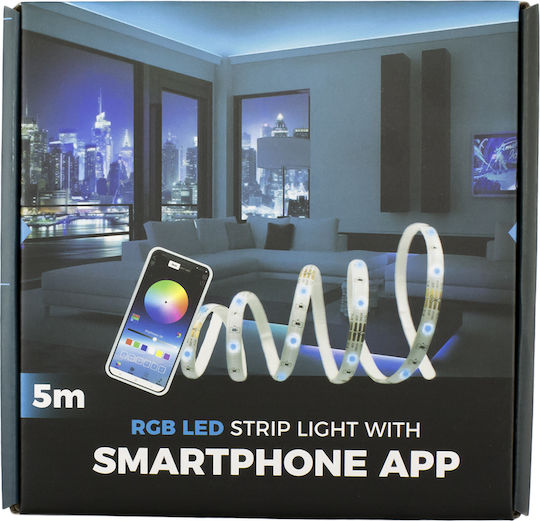 Alista Home Rezistent la apă Inteligent Bandă LED 12V RGB Lumină 5m Tip SMD5050 cu Telecomandă