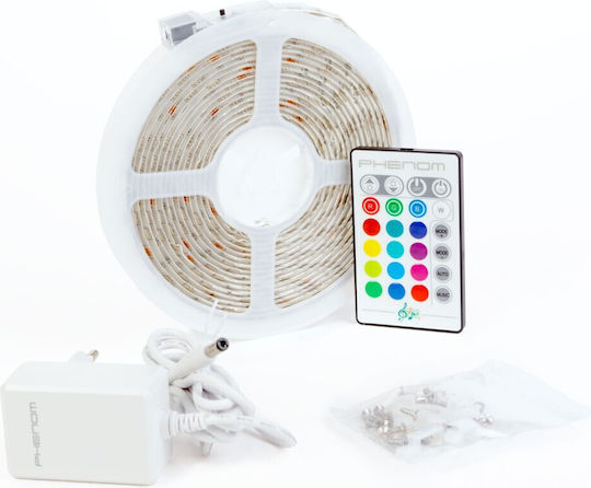 Alista Home Rezistent la apă Bandă LED 12V RGB Lumină 5m Tip SMD5050 cu Telecomandă