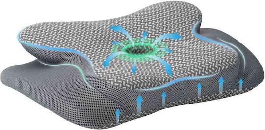 vidaXL Μαξιλάρι με Memory Foam 60x37x13cm σε Γκρι χρώμα 42012693