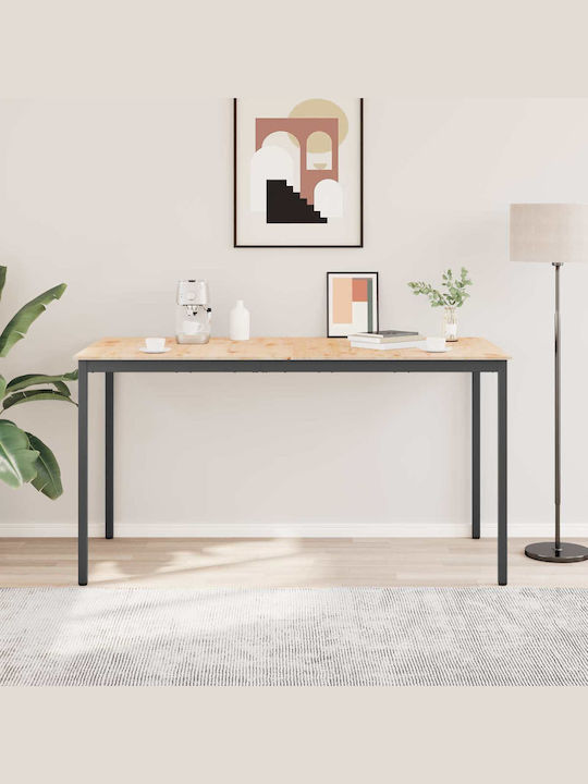 Table Bar from Solid Wood Natural 110x55x105cm