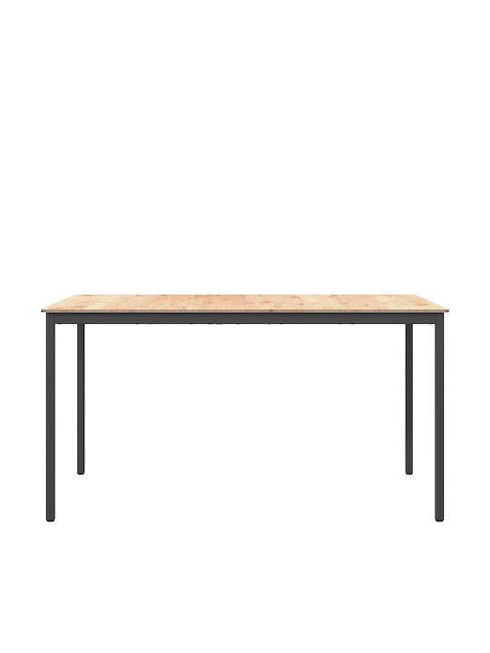 Table Bar from Solid Wood Natural 110x55x105cm