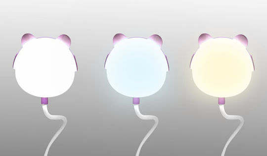 LED Детска Лампа за Бюро Teddy Bear Розов