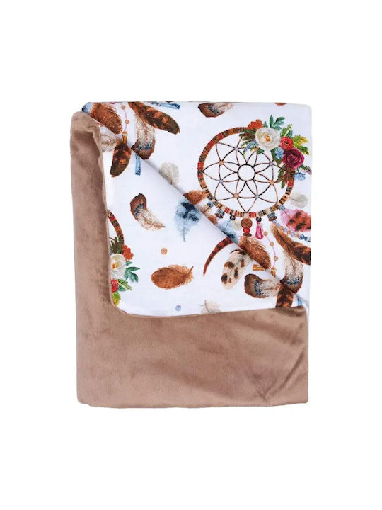 Pătură Pepinieră Swaddling pături 100% bumbac Maro 75x100cm