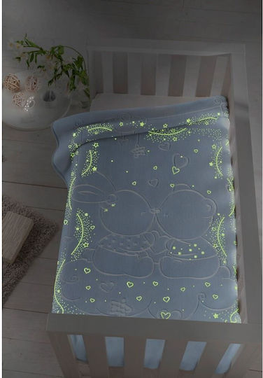 Piel SA Baby Blanket Cot 6856 Rabbit 110x140cm