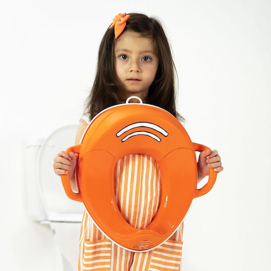 My Carry Potty Toddler Toilet Seat with Handles Orange