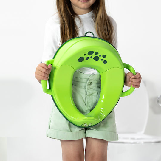 ProBaby Toddler Toilet Seat Little Trainer Seat with Handles Green