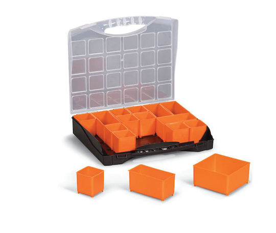 Terry Poly 31/16 Tool Compartment Organiser with Removable Box Orange 25.5x30x5.4cm