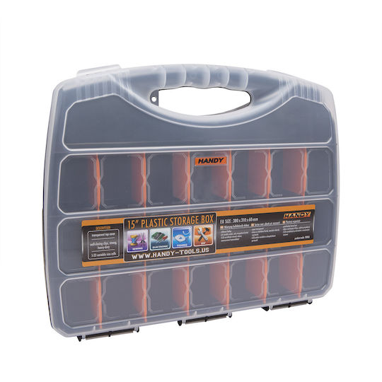 Handy Organizator pentru Compartimentul de Unelte cu Compartimente Reglabile Portocaliu 38x31x6cm.