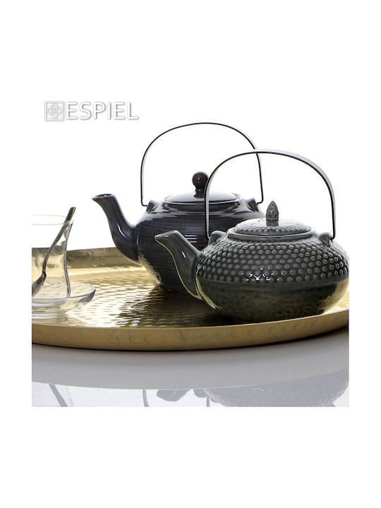 Espiel Ritual Ceramic Grey Tea Set 700ml 2 Pieces