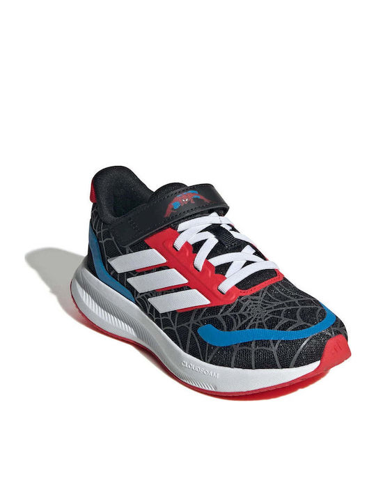 Runfalcon Spider Man Αθλητικά Παιδικά Παπούτσια Running με Σκρατς Μαύρα