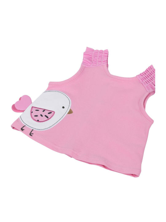 Mayoral Costum de baie pentru copii Set cu pălărie Roz