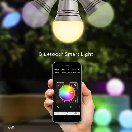Smart Смарт крушка LED 7.5W за фасунга E27 RGBW 640лм Димируем