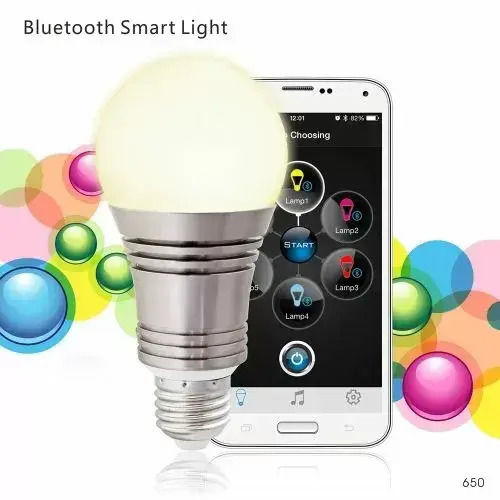 Smart Смарт крушка LED 7.5W за фасунга E27 RGBW 640лм Димируем