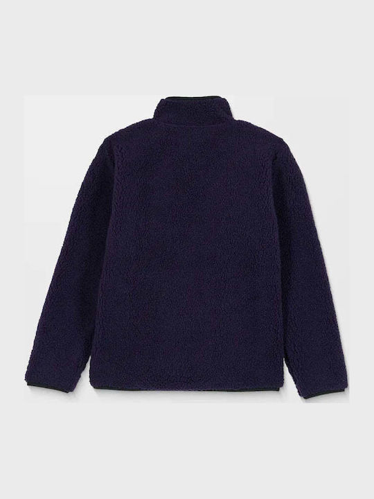 Kinder-Strickjacke Vlies Dunkles Lila Muzzer Fuzzar