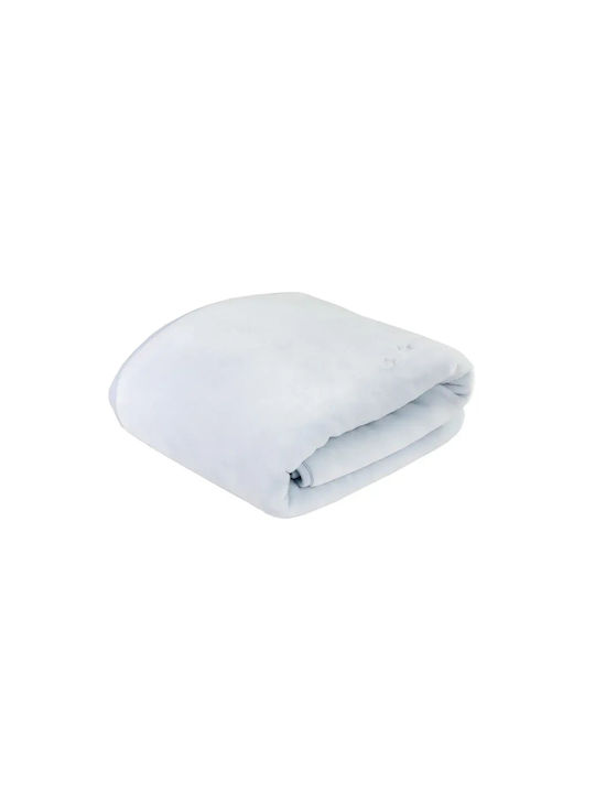 Piel SA Decke Wickeltücher für Kinderzimmer 6654 Osito Mariposas Samt Hellblau 80x110cm