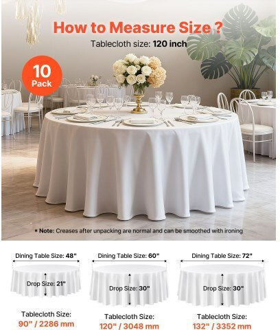 Vevor Rotunda Set 10pcs White 304.8x304.8cm