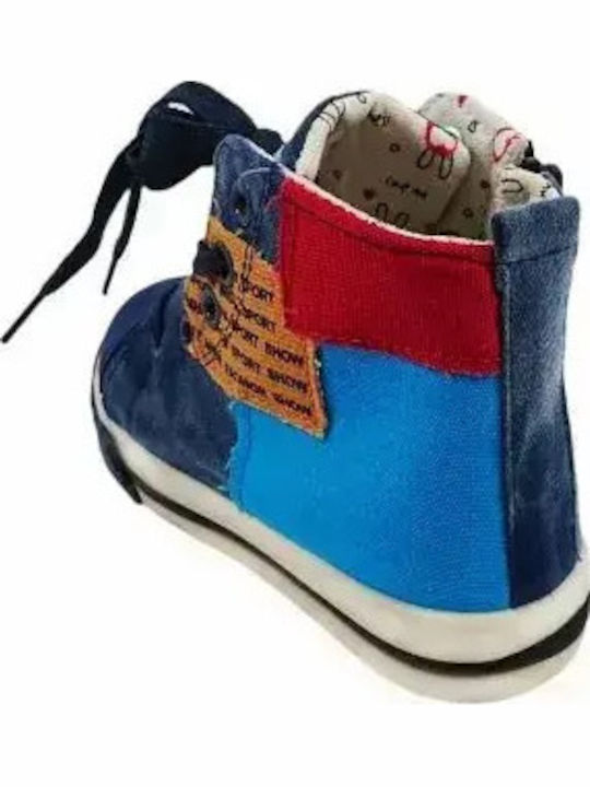 Kinder Sneakers Hoch Blau