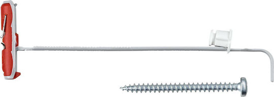 fischer Kit Βιδωτού Γάντζου + Επιτοίχιου Βύσματος 5cm Oops Plastic 10x50mm