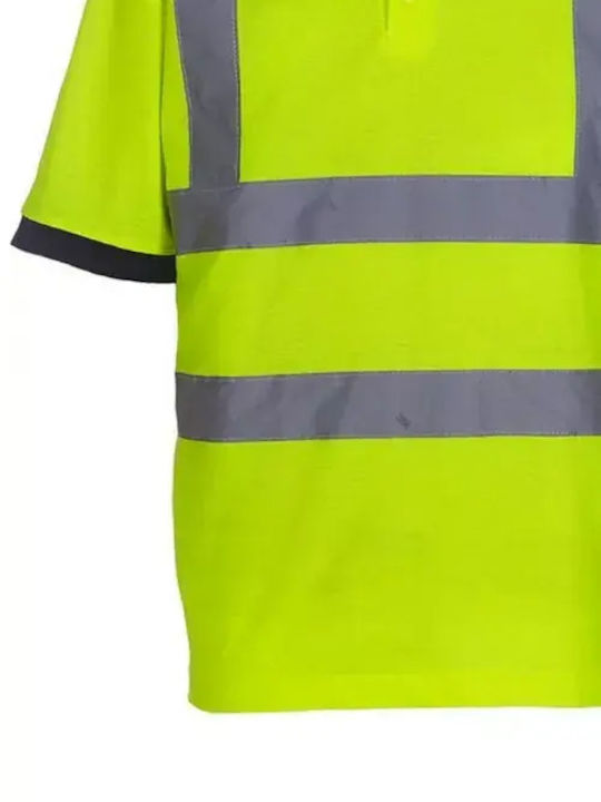 Men's Polo Shirt Yoko 205535-a3534 Reflective Elements Electric Yellow L