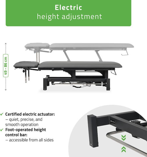 Habys Fortis 4 ERGO Gray Massage and Physiotherapy Bed 192x68cm