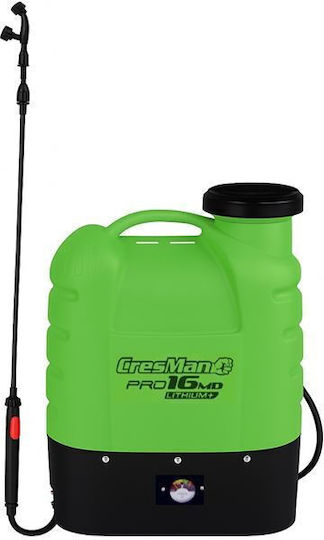 Cresman Pro16mdlithium Backpack Sprayer 12V with Battery 8Ah with Capacity 16lt 5bar