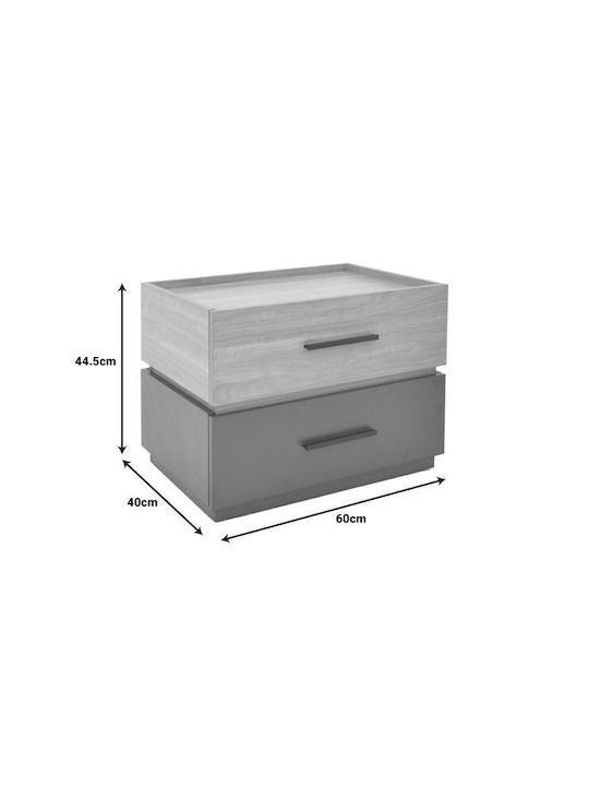 Noptieră Sonlen Maro 60x40x44.5cm