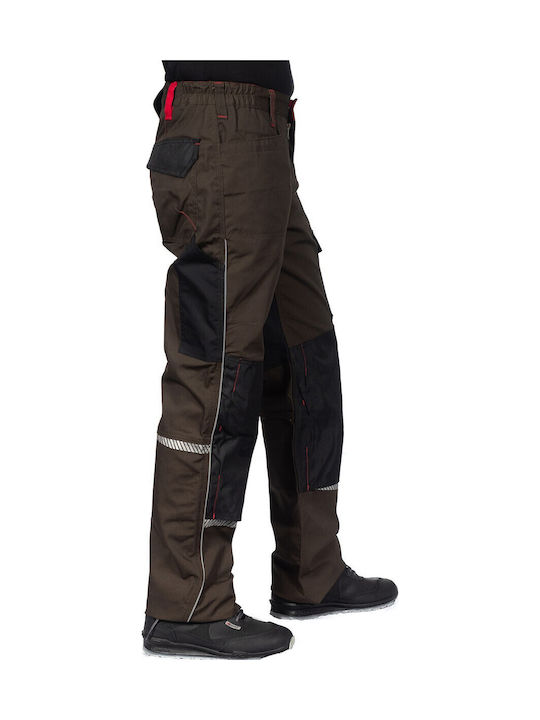 Stenso Prisma Reflective Work Trousers Brown