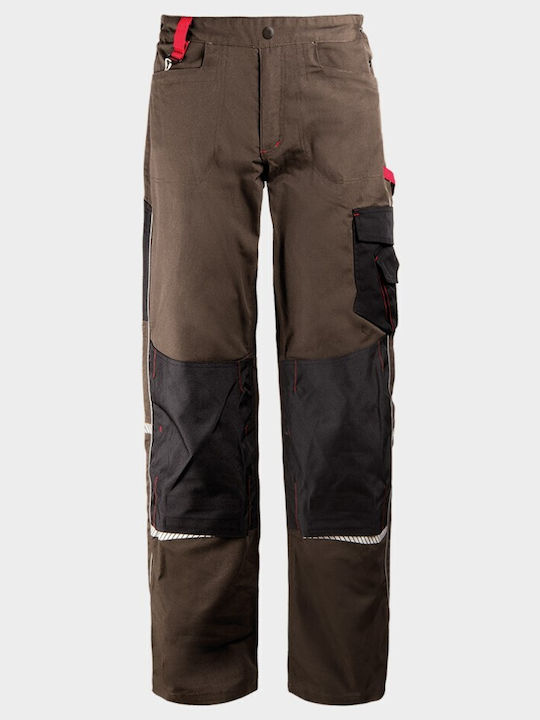 Stenso Prisma Reflective Work Trousers Brown