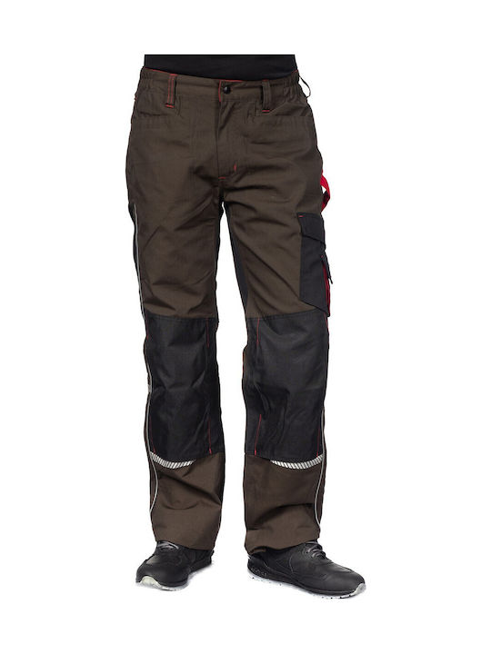 Stenso Prisma Reflective Work Trousers Brown