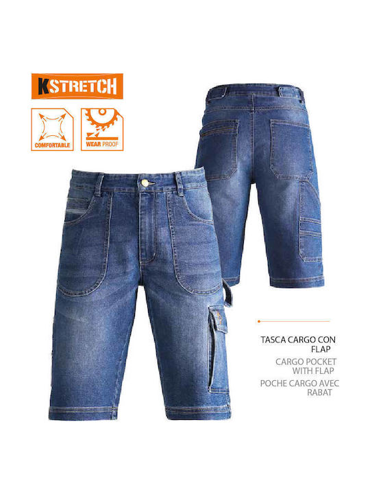 Kapriol Arbeitsshorts Jeans Blau