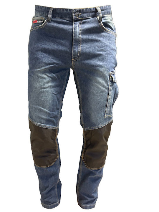 Python Stretch Verstärkung 40886 Arbeitshose Blau