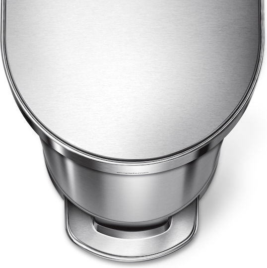 Simplehuman Simplehuman Mülleimer aus Inox mit Pedal 45lt