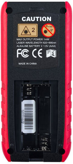 Laser Distance Meter Ermenrich Reel Ge80 4-Line Display Up To 80 Meters Measuring Range Red