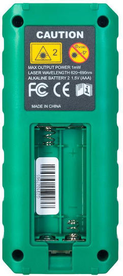 Laser Distance Meter Ermenrich Reel Gs80 3-line Display Up To 80 Meters Measuring Range 2 Horizontal Bubble Levels Green
