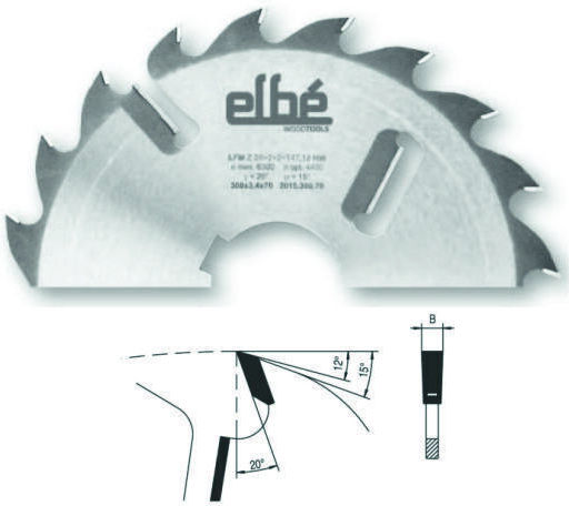 Cms Tipped Multi-blade Circular Saw Blade 400x3.6x70 Z20+4