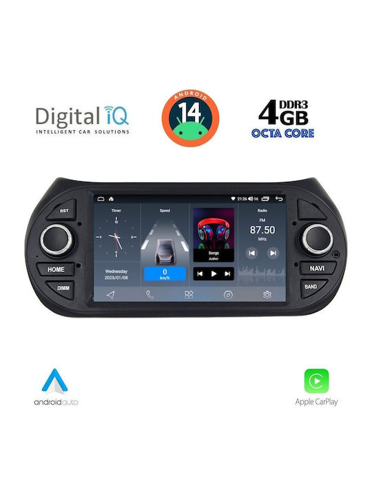 Digital IQ Автомобилна Аудио Система (Блутут/USB/WiFi/GPS/Apple-Carplay/Android-Auto) с Тъчскрийн 7"