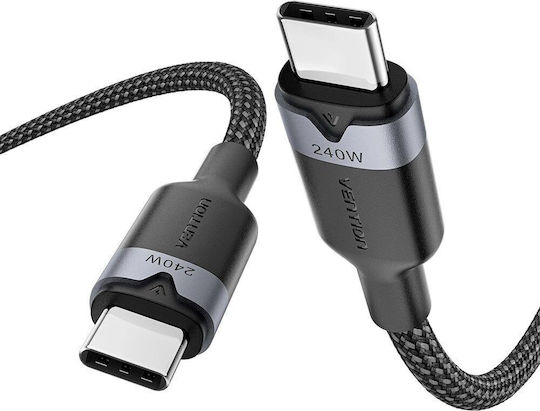 Vention USB 2.0 USB-C Male - USB-C 240W PD Black 1m Cable