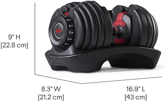 Bowflex Adjustable Dumbbell 1x24kg with Stand