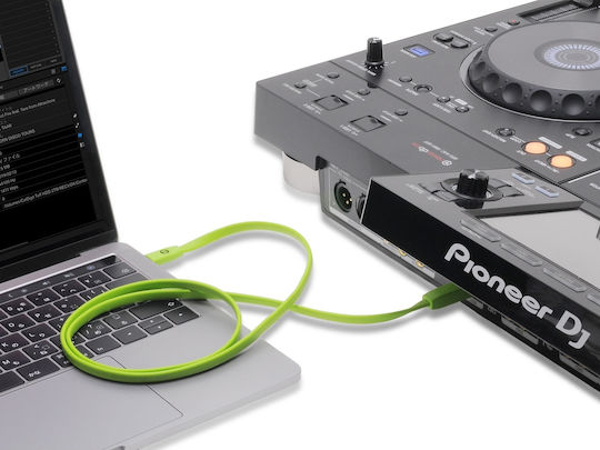 Oyaide Редовна USB 2.0 Кабел USB-C мъжки - USB-C мъжки Зелен 2м (OY/EM/000166)