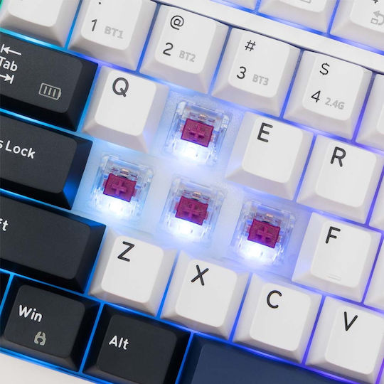 White Shark Mech Gaming Μηχανικό Πληκτρολόγιο με RGB φωτισμό (Αγγλικό US) Κόκκινο